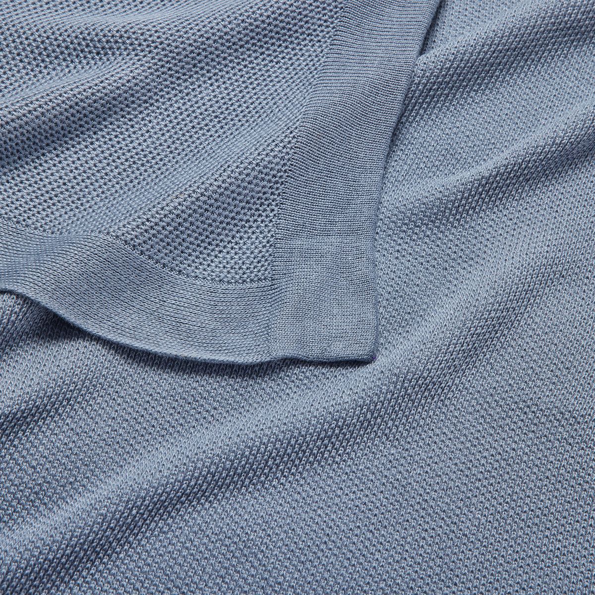 BABYROSEN - Manta Tejida Bambú Azul Piedra 90 x 90 cm