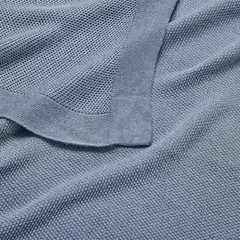 BABYROSEN - Manta Tejida Bambú Azul Piedra 90 x 90 cm