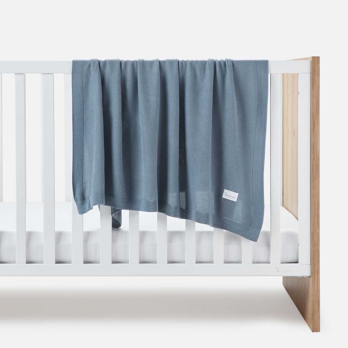 BABYROSEN - Manta Tejida Bambú Azul Piedra 90 x 90 cm