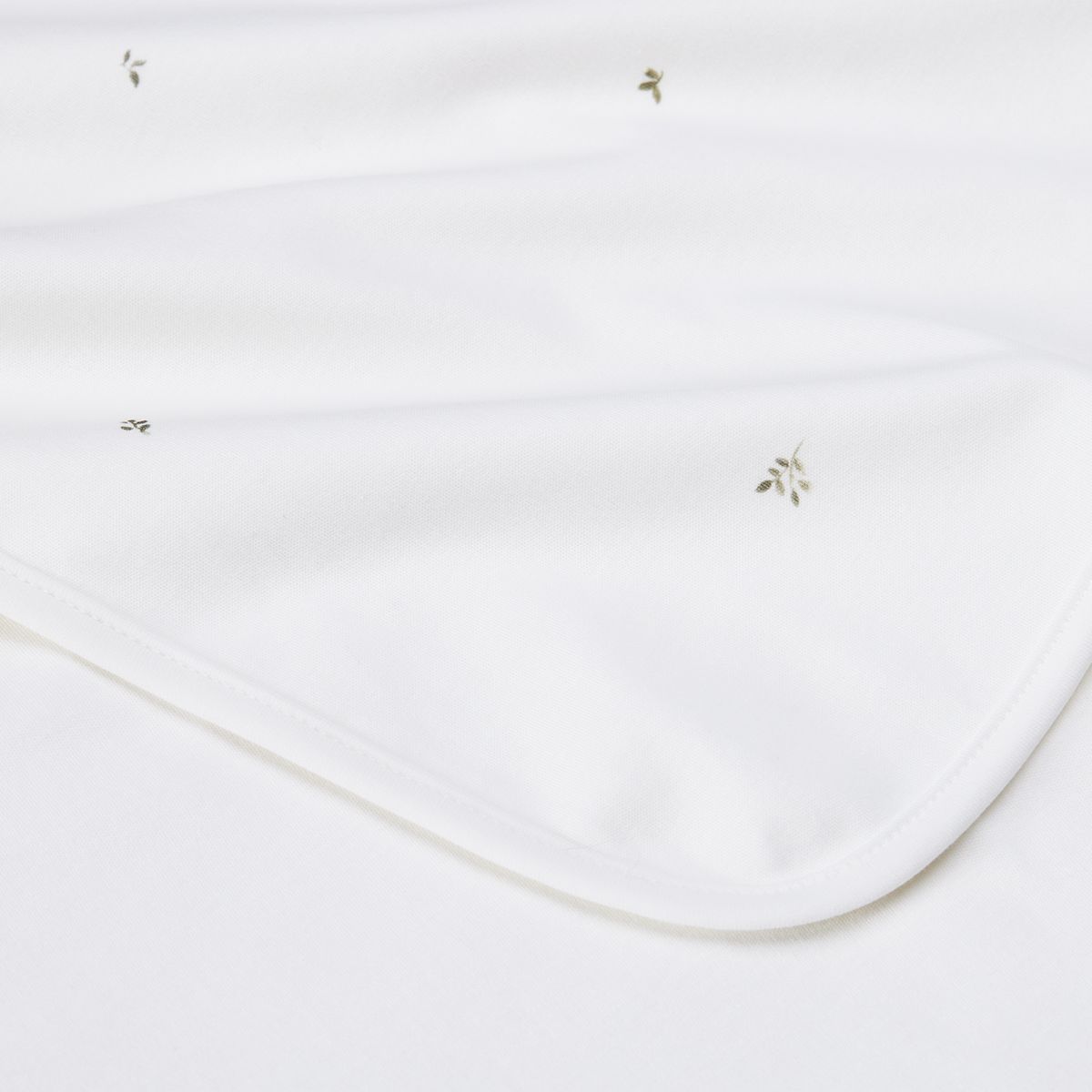 BABYROSEN - Manta Algodón Hojas Verdes 80 x 80 cm