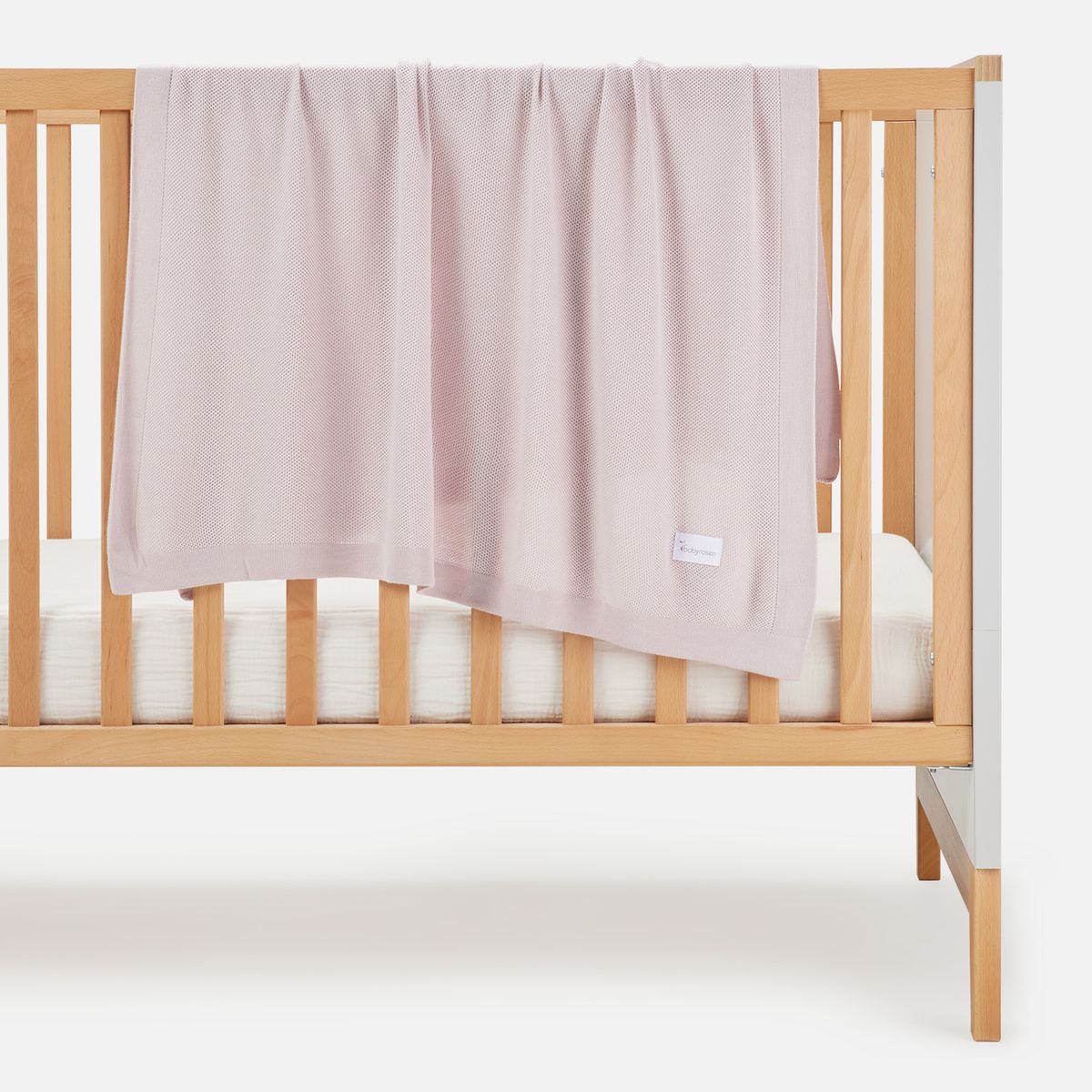 BABYROSEN - Manta Tejida Bambú Rosa 90 x 90 cm