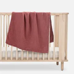 BABYROSEN - Manta Muselina Guinda 70 x 100 cm Bebé