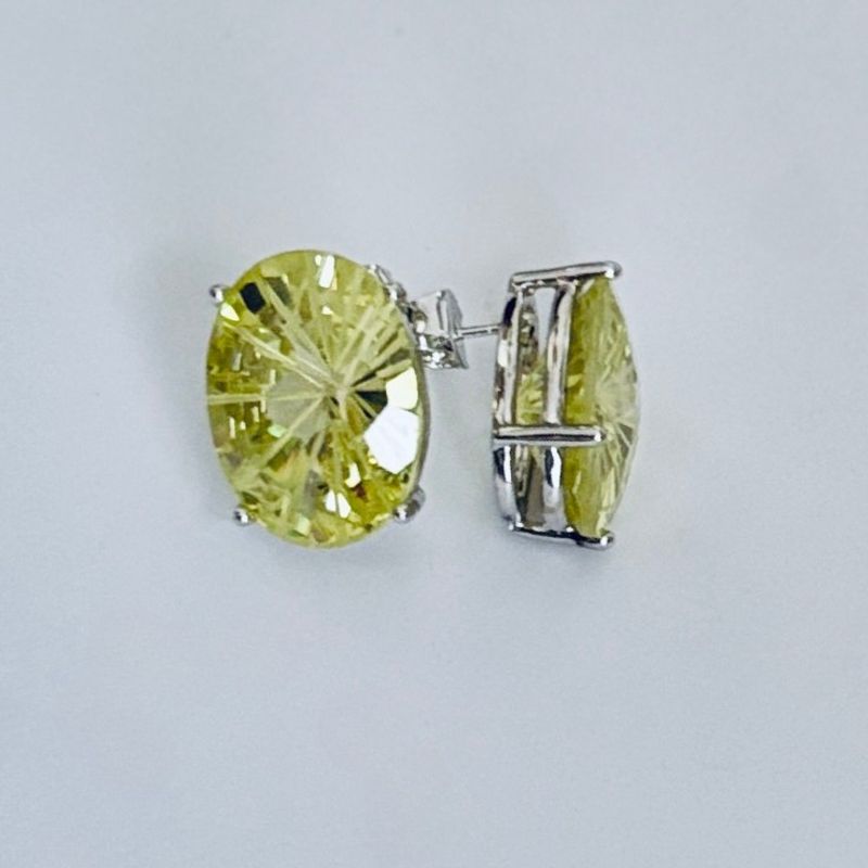 VC ACCESORIOS - Aros Cristal Oval Aqua