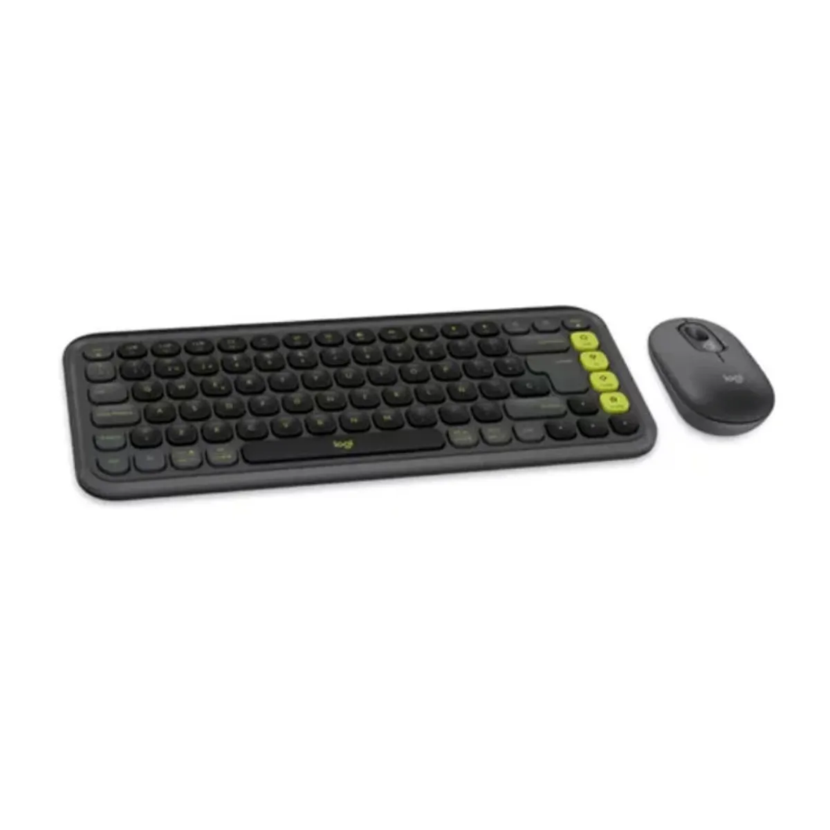 FACTORYTECH - Kit Teclado y Mouse Logitech Pop Icon Español Negro