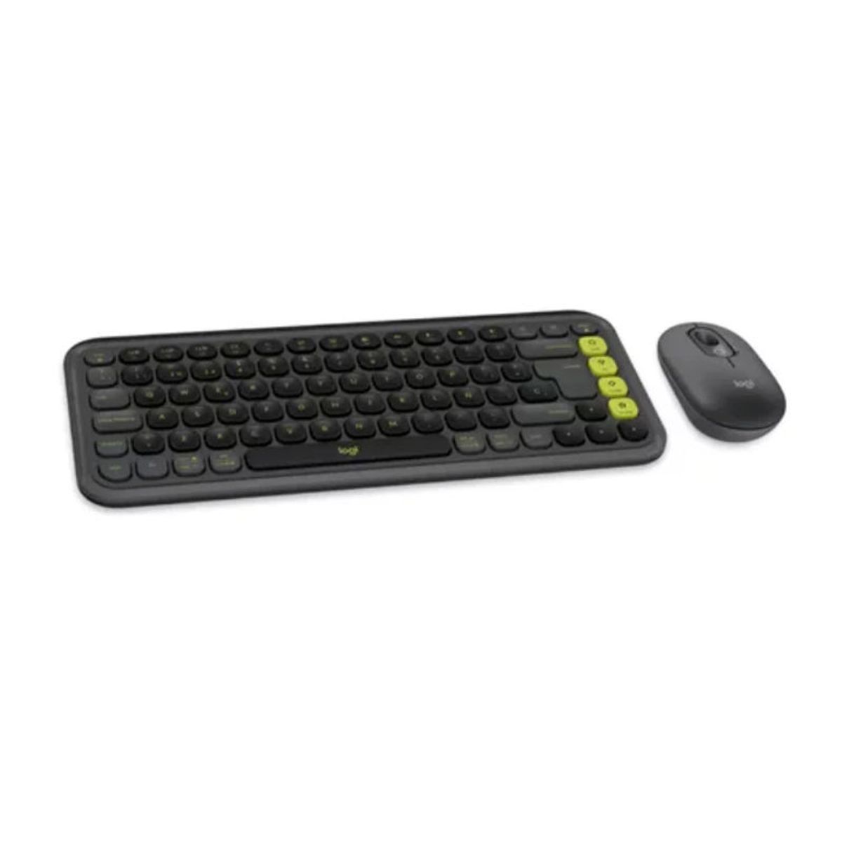 FACTORYTECH - Kit Teclado y Mouse Logitech Pop Icon Español Negro