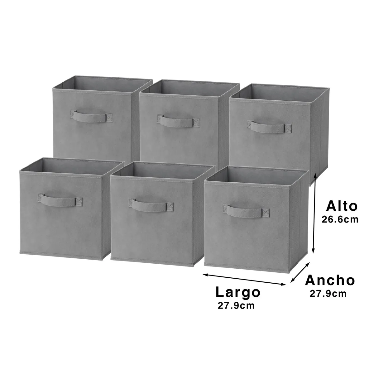 GENERICO - Pack 18 Cajas Cubo Organizador Plegables Closet Ropa Accesorios