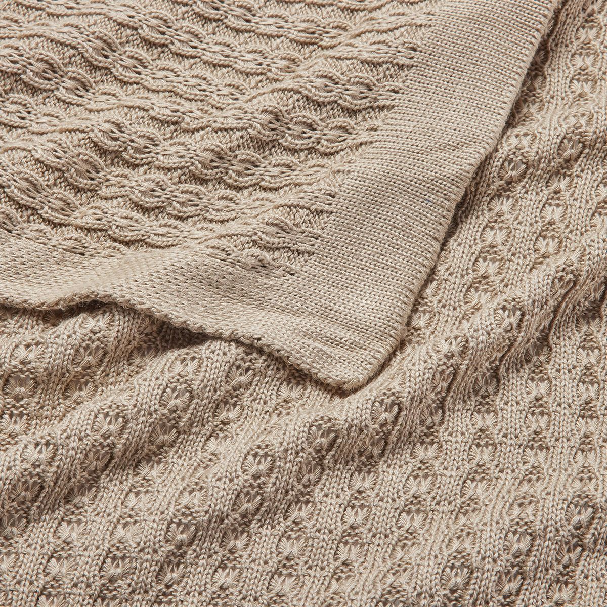 BABYROSEN - Manta Tejido De Punto Bambú Nogal 80 x 100 cm