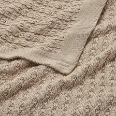 BABYROSEN - Manta Tejido De Punto Bambú Nogal 80 x 100 cm