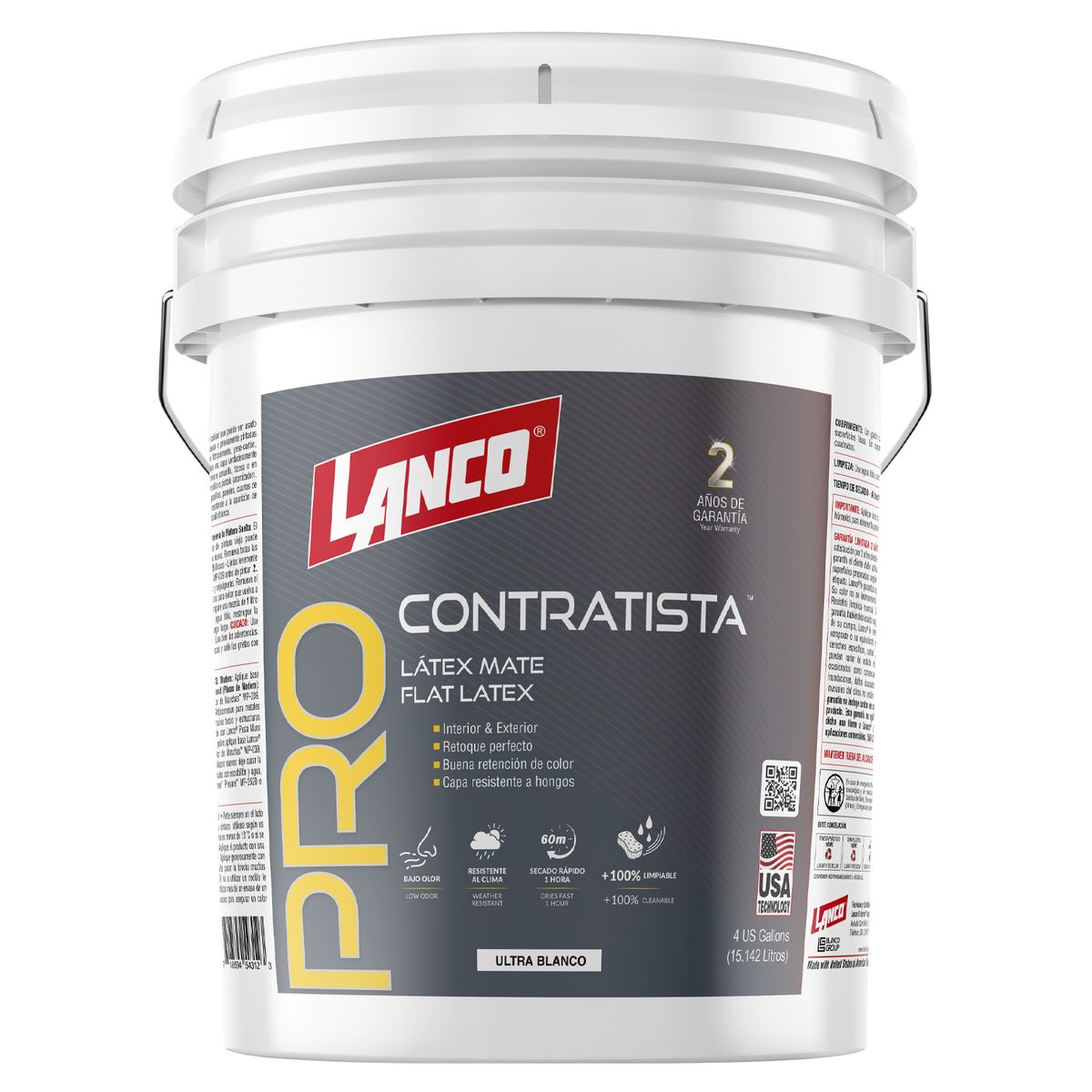 LANCO - Lanco Latex Pro Contratista Blanco 4GL