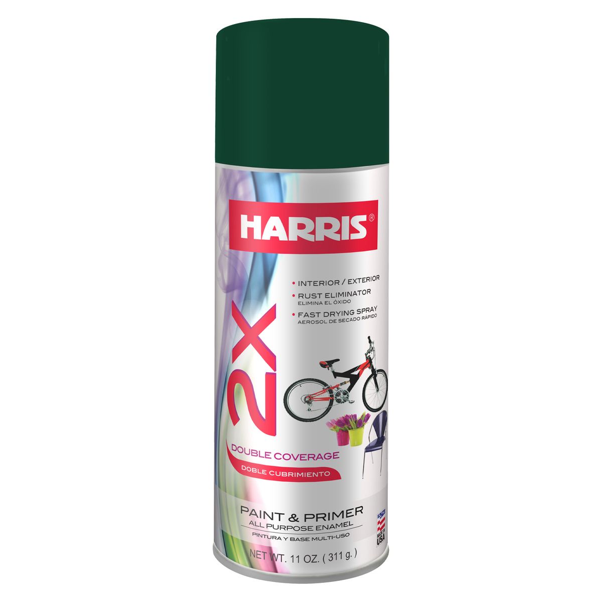 HARRIS - PINTURA SPRAY 2X VERDE OSCURO 311 GR