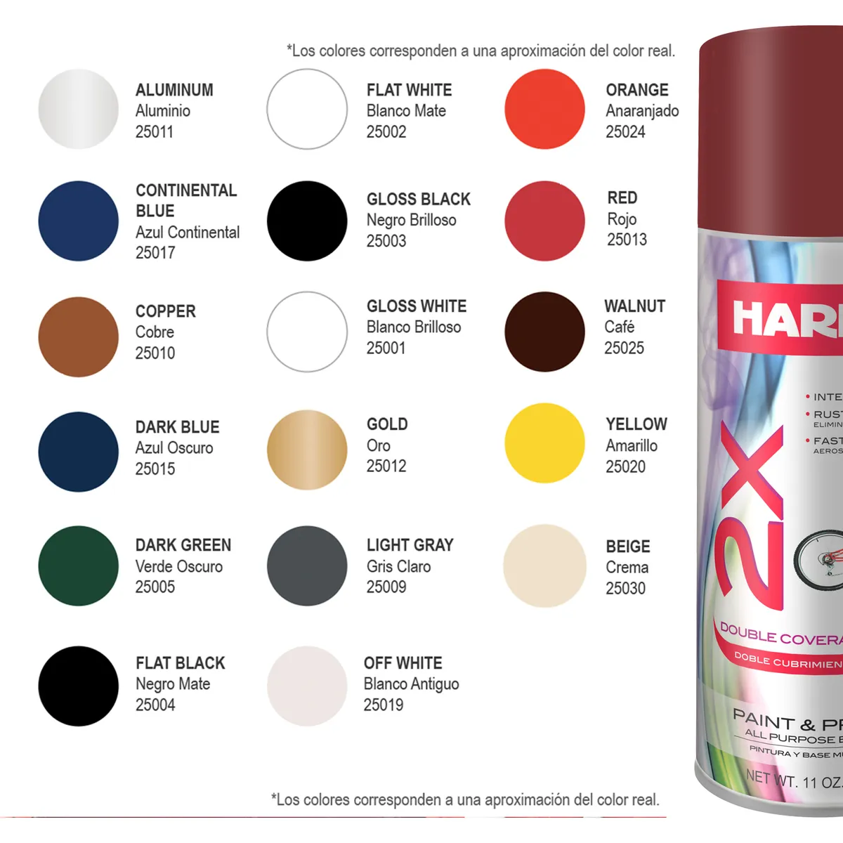 HARRIS - PINTURA SPRAY 2X ROJO 311 GR