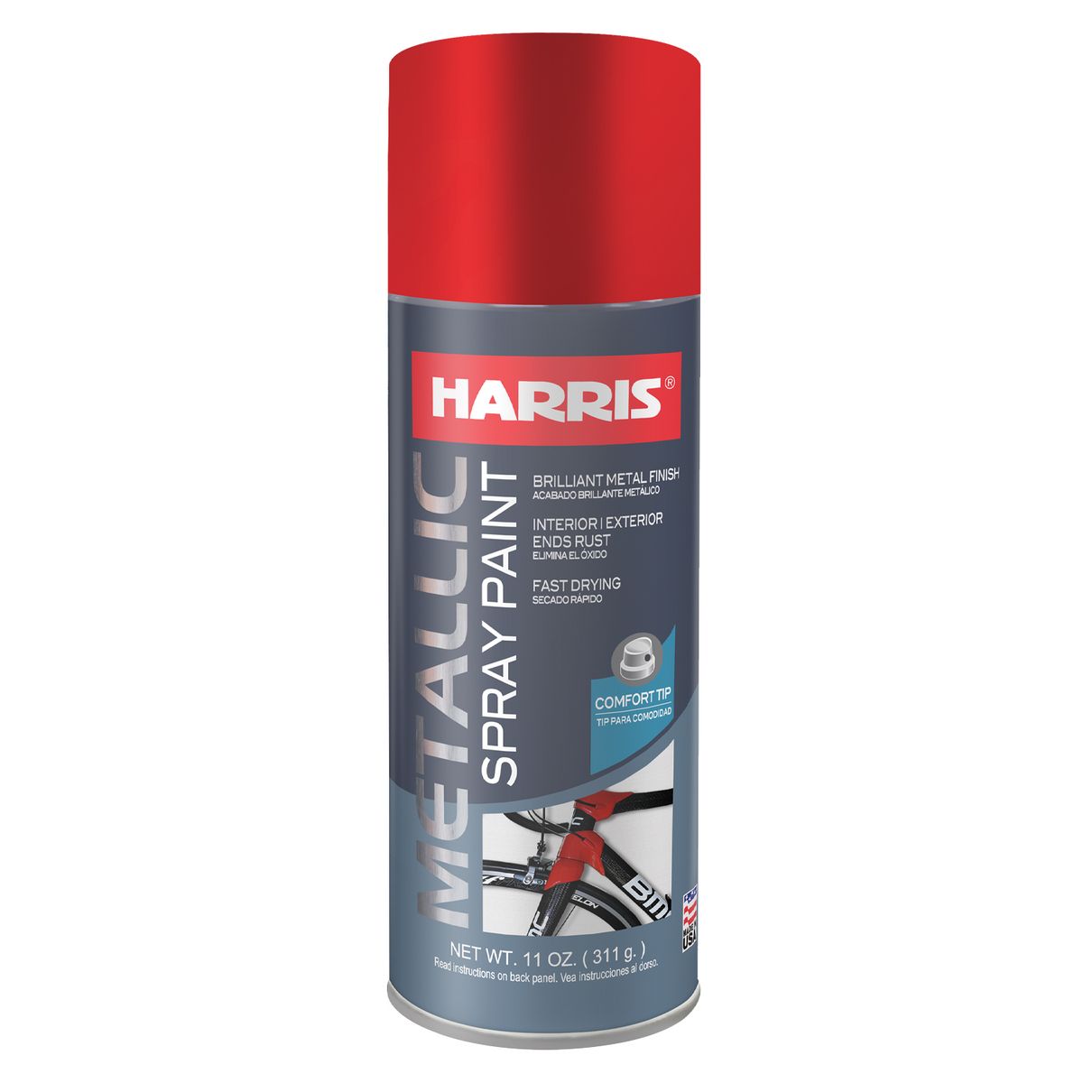 HARRIS - PINTURA SPRAY BRILLO METALLICO ROJO MANZANA 311 GR
