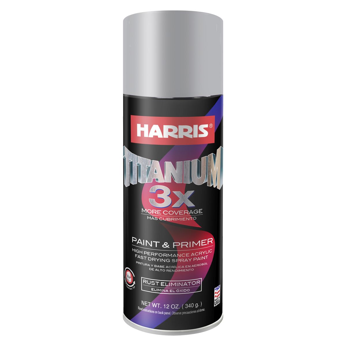 HARRIS - PINTURA  SPRAY 3X ALUMINIO 340 GR