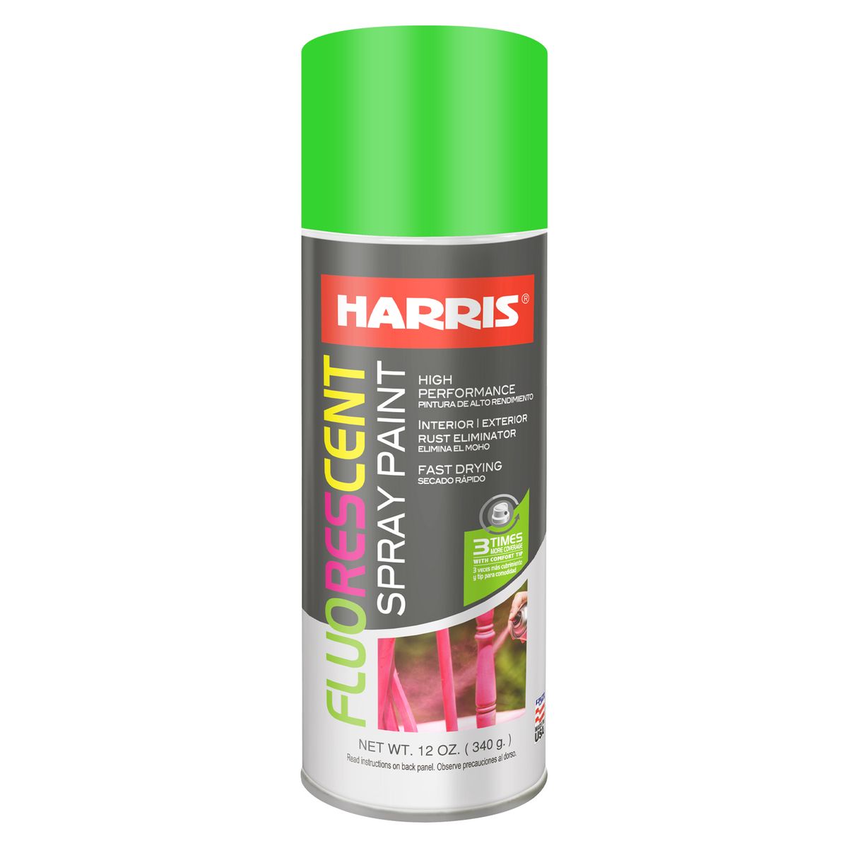 HARRIS - PINTURA SPRAY FLUORESCENTE VERDE 311 GR