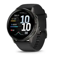 GARMIN - Venu 4 45mm GPS Wi-Fi Black w Slate + Black