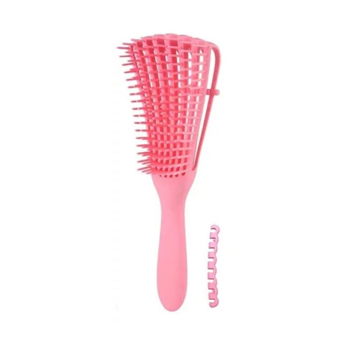 GENERICO - Mini Cepillo Flexible Desenredante Y Definidor De Rizos Rosa