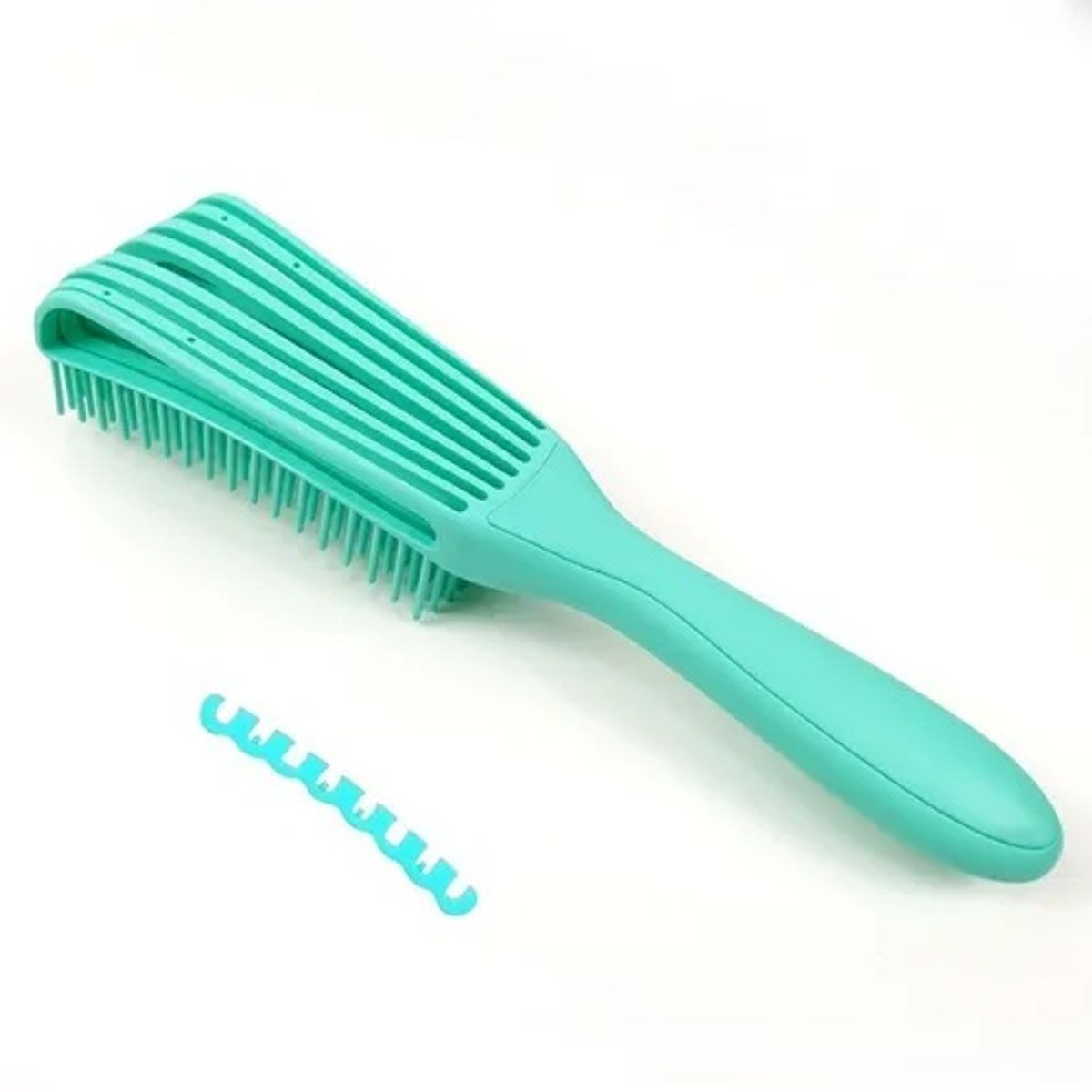 GENERICO - Mini Cepillo Flexible Desenredante Y Definidor De Rizos Verde