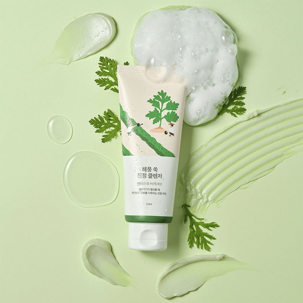 ROUND LAB - Limpiador Facial Calmante Antiacné Cosmético Coreano 150ml