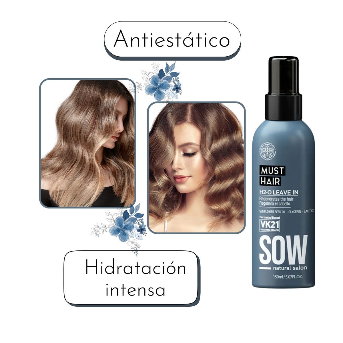 GAMA - Termoprotector Sow H2 O Leave In Must Hair 150ml Proteccion Brillo