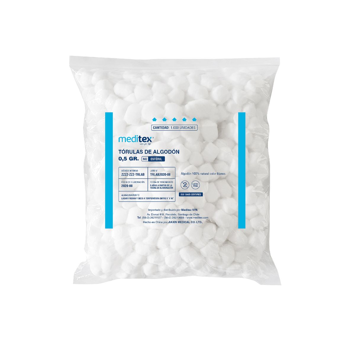 MEDITEX - TÓRULA DE ALGODÓN DE 05GR APROX