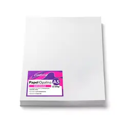CURSOR - PAPEL OPALINA 200G A5 100H CURSOR-A - Blanco - A5