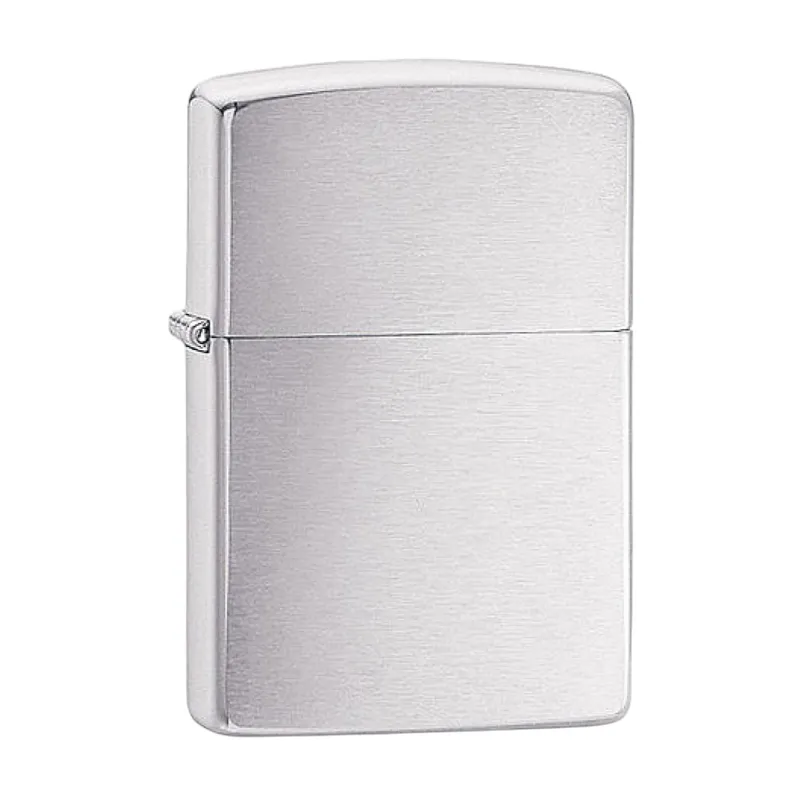 ZIPPO - Encendedor Zippo 200 Brushed Chrome Plateado