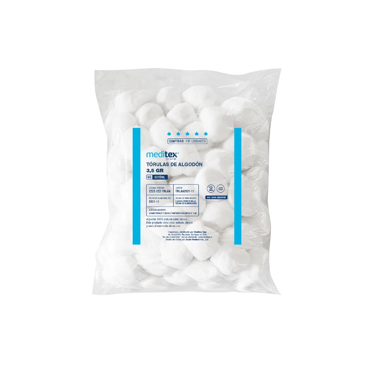 MEDITEX - TÓRULA DE ALGODÓN DE 35GR APROX