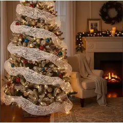 GENERICO - Malla Para Árbol De Navidad Cinta Decorativa