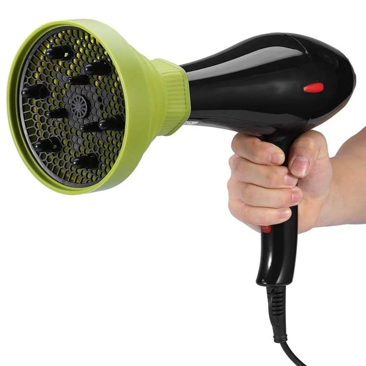 GENERICO - Difusor Para Secador De Cabello De Silicona Plegable Verde