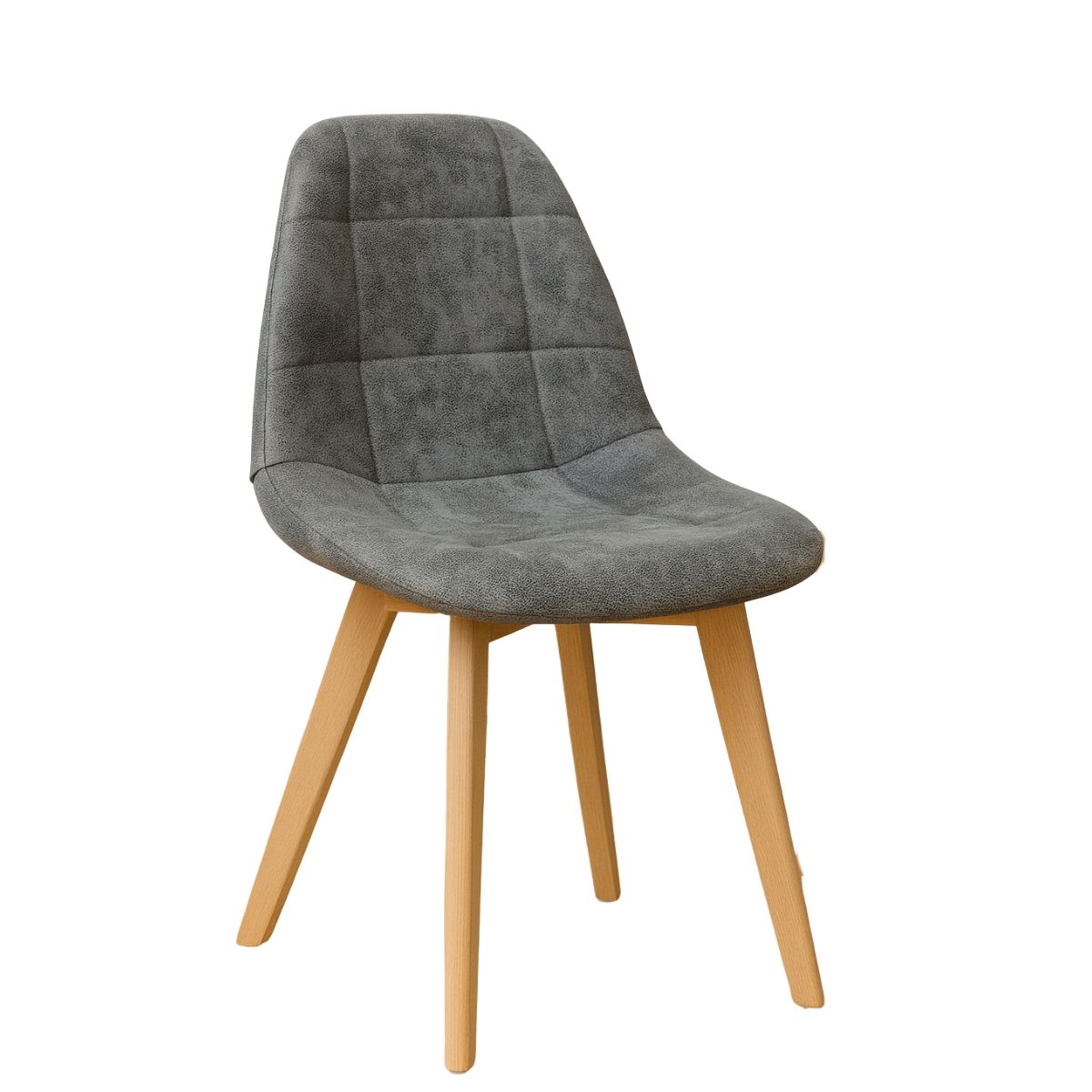 HABITA2 CHILE - Silla de comedor Capitone Gamuza