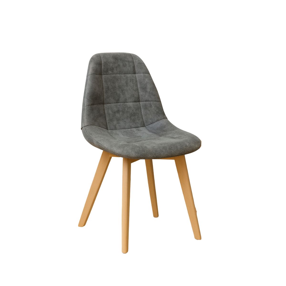 HABITA2 CHILE - Silla de comedor Capitone Gamuza