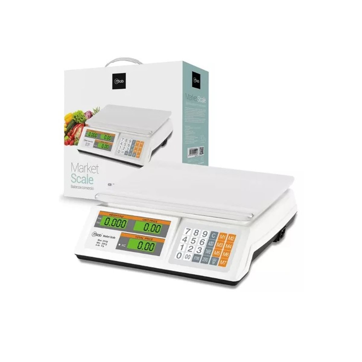 MICROLAB - Balanza Romana Microlab 30 Kgs Calculo De Precios Modelo 9048