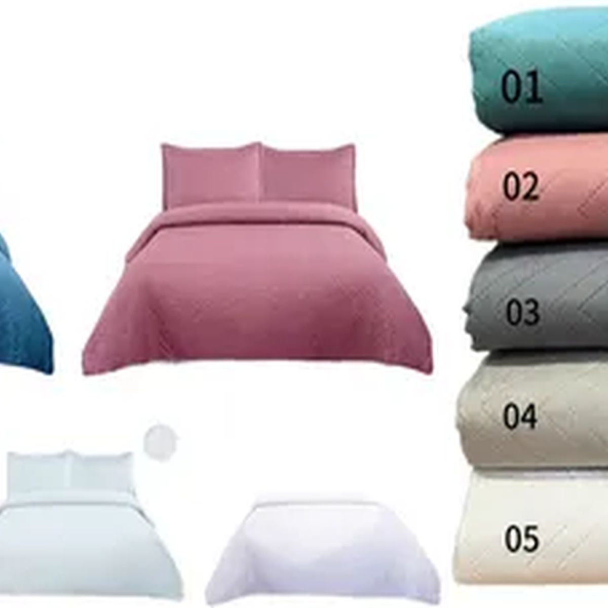 GENERICO - Cubrecama quilt verano 2 plazas palo rosa