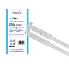 MEDITEX - BRAZALETE DE IDENTIFICACIÓN ADULTO NO ESTÉRIL