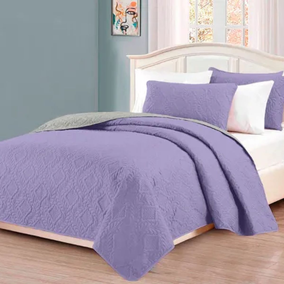 GENERICO - Quilt cubrecama king Idetex primaveraverano