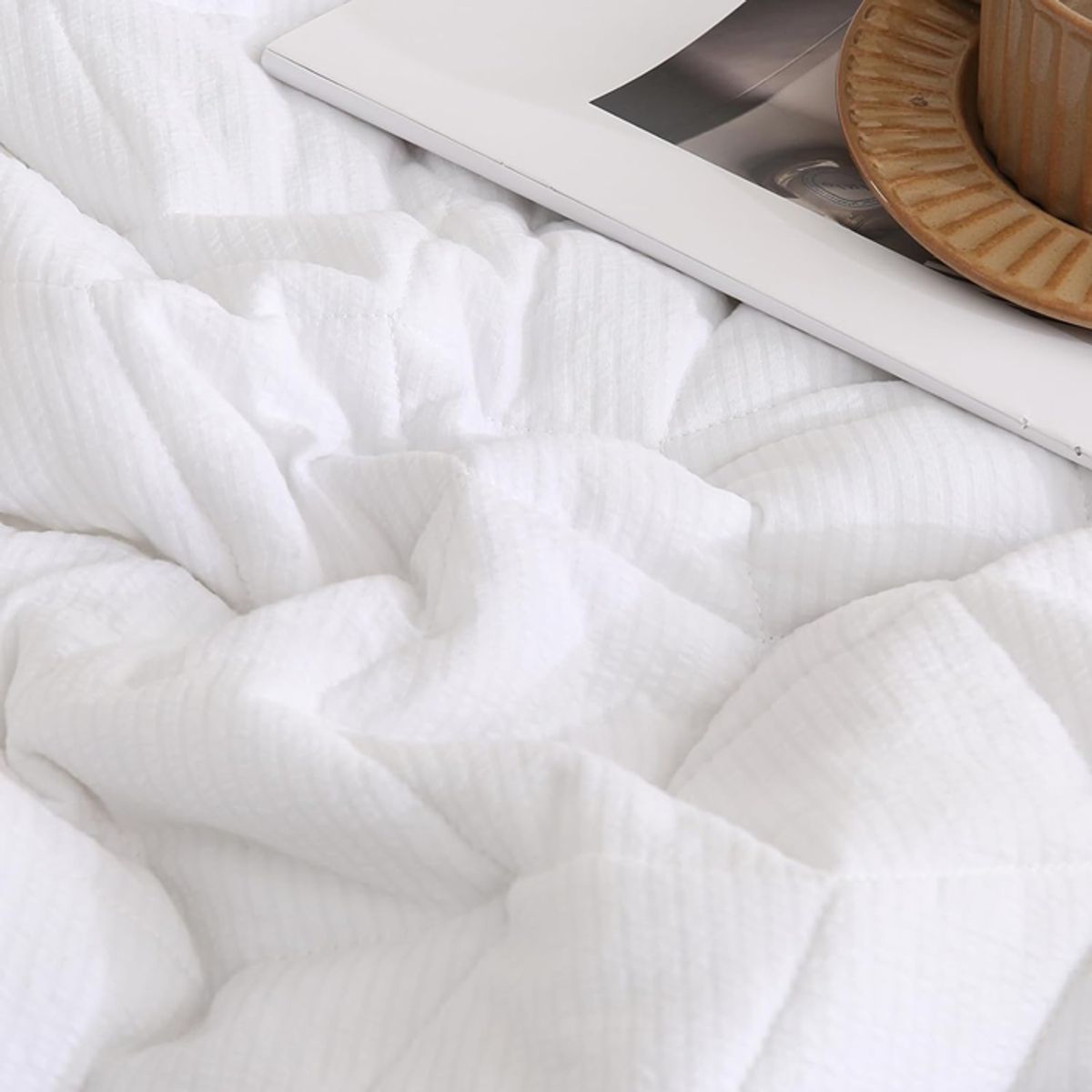 GENERICO - Quilt verano blanco 2 plazas 230x250cm