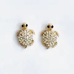 VC ACCESORIOS - Aros Tortuguita Cristales