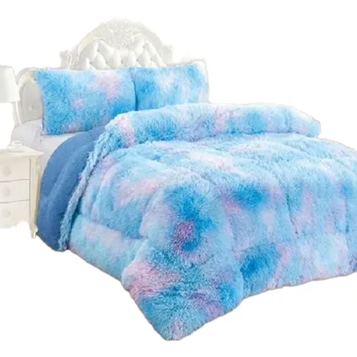 GENERICO - Cobertor peludo chiporro 2 plazas + fundas