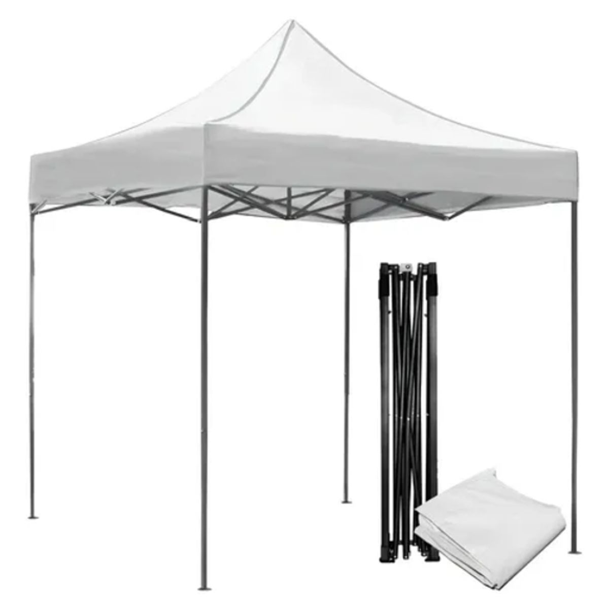 Lona carpa repuesto toldo plegable 2x2 blanco, marca GENERICO - Foto 2