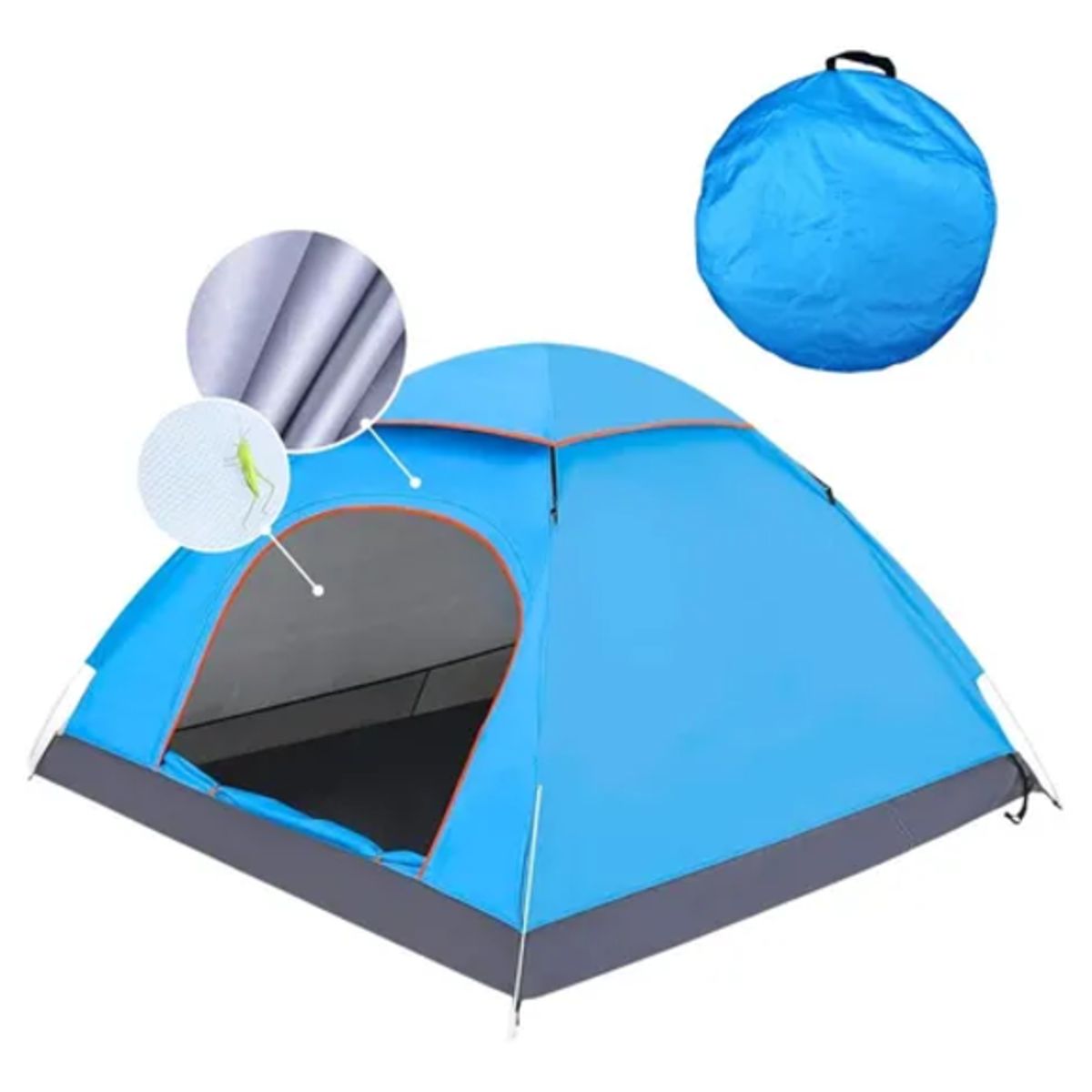 GENERICO - Carpa 2-3 personas instantánea uv celeste