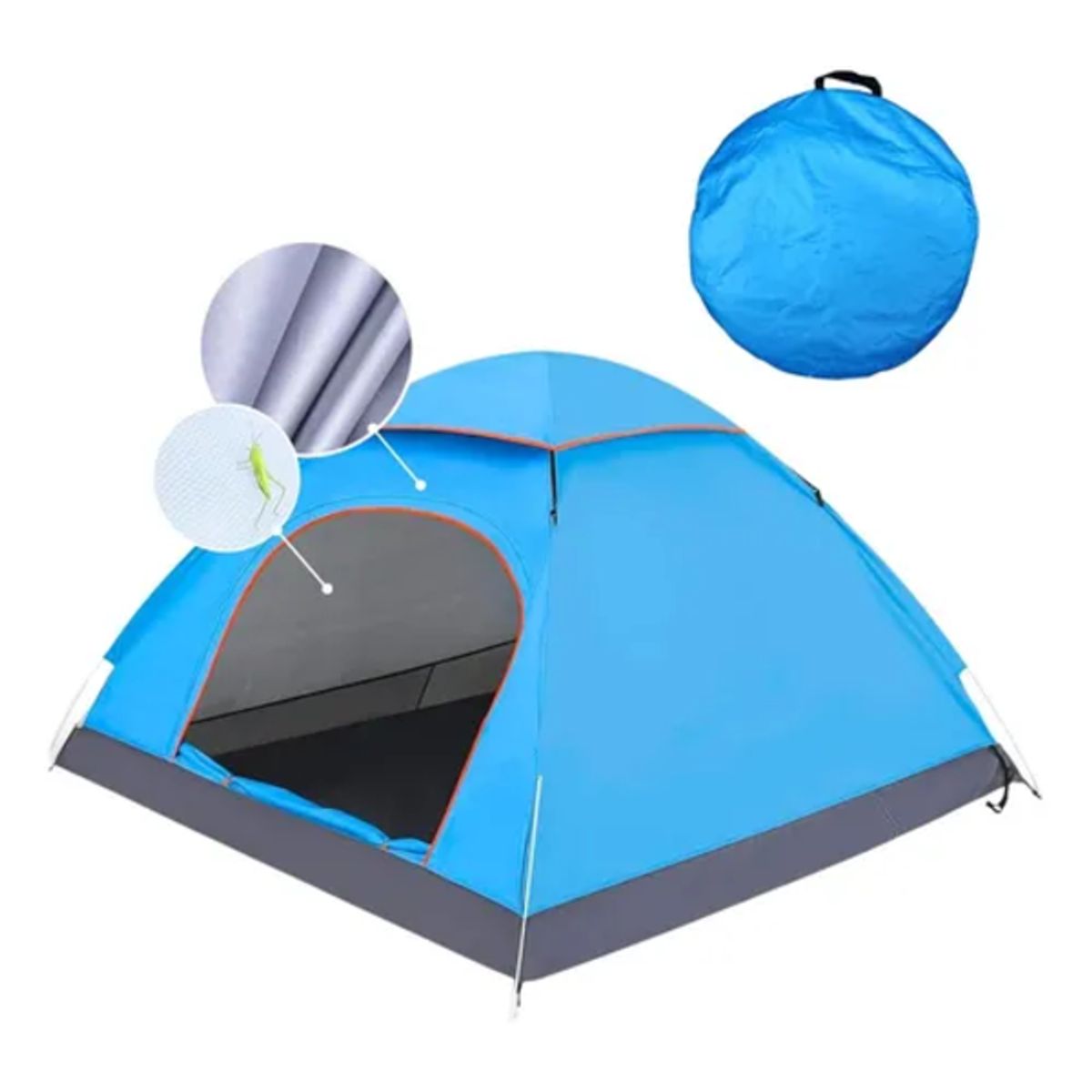 GENERICO - Carpa 2-3 personas instantánea uv celeste
