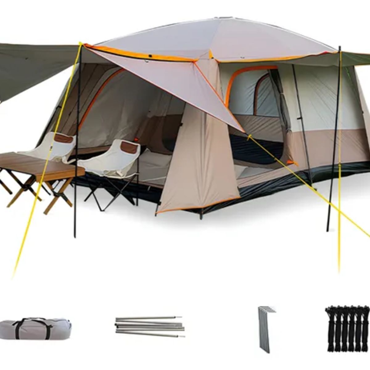 GENERICO - Carpa acampada 8-12 personas doble capa