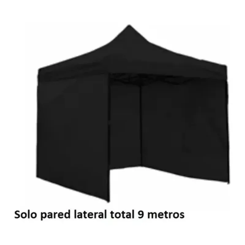 GENERICO - Repuesto lona lateral toldo 3x3 negro