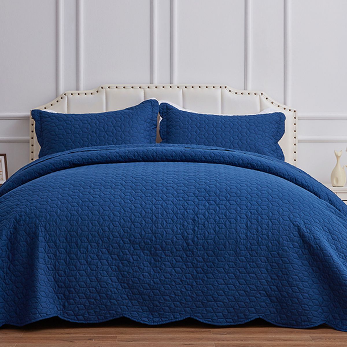 GENERICO - Cubrecama quilt verano 2 plazas pompones