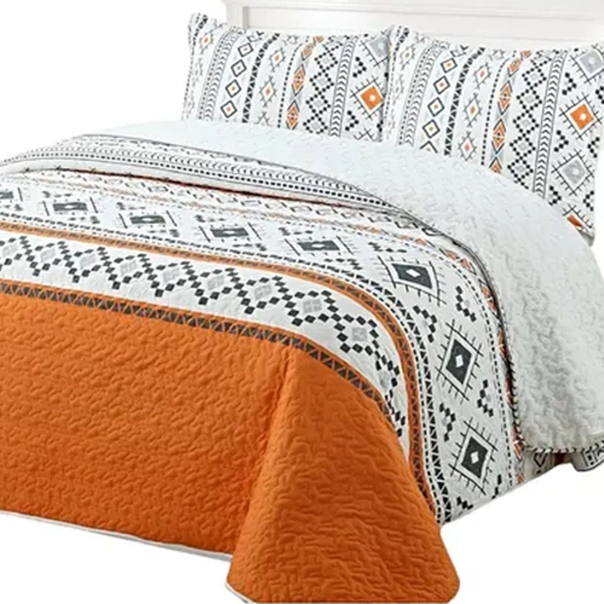 GENERICO - Cubrecama quilt sherpa king 230x250