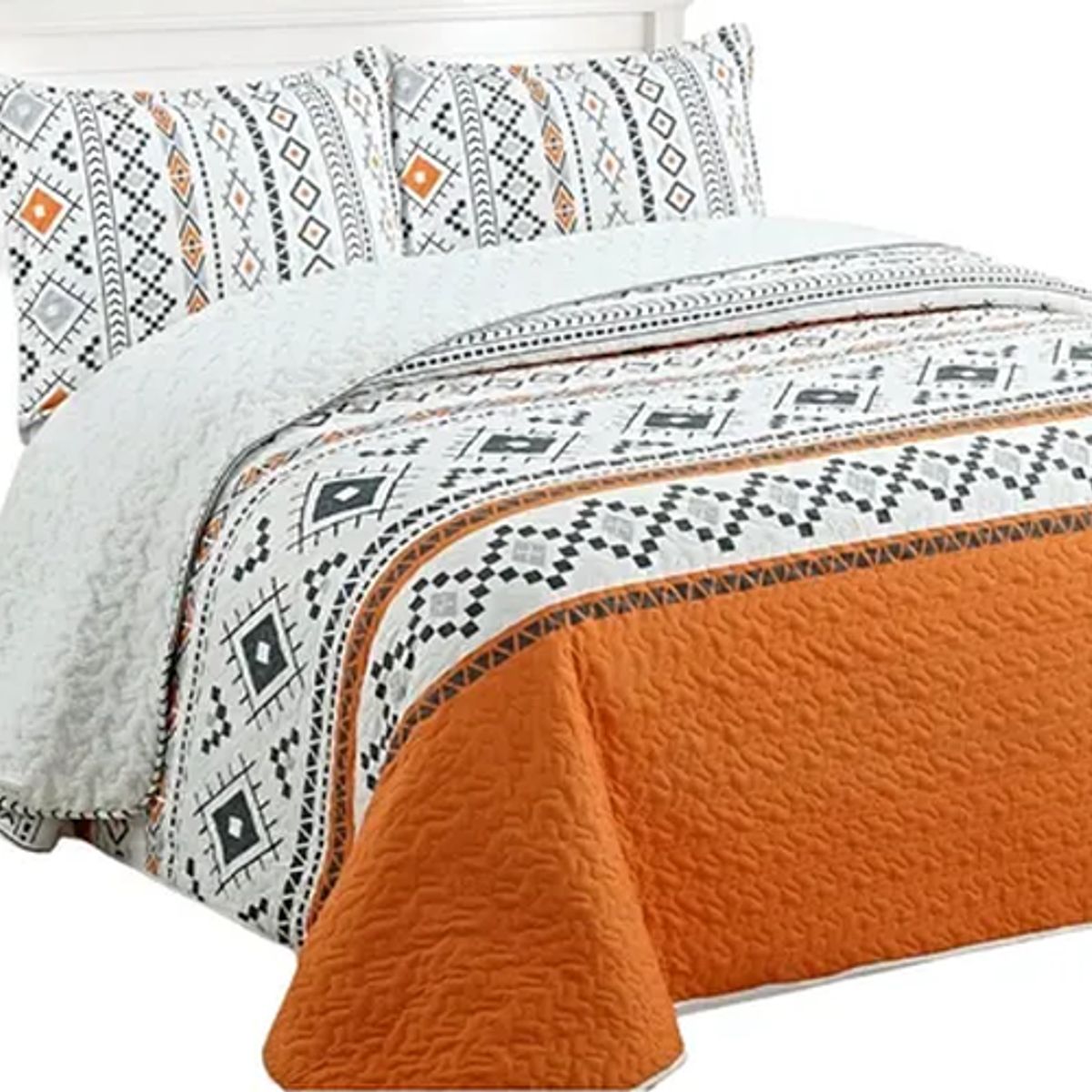 GENERICO - Cubrecama quilt sherpa king 230x250