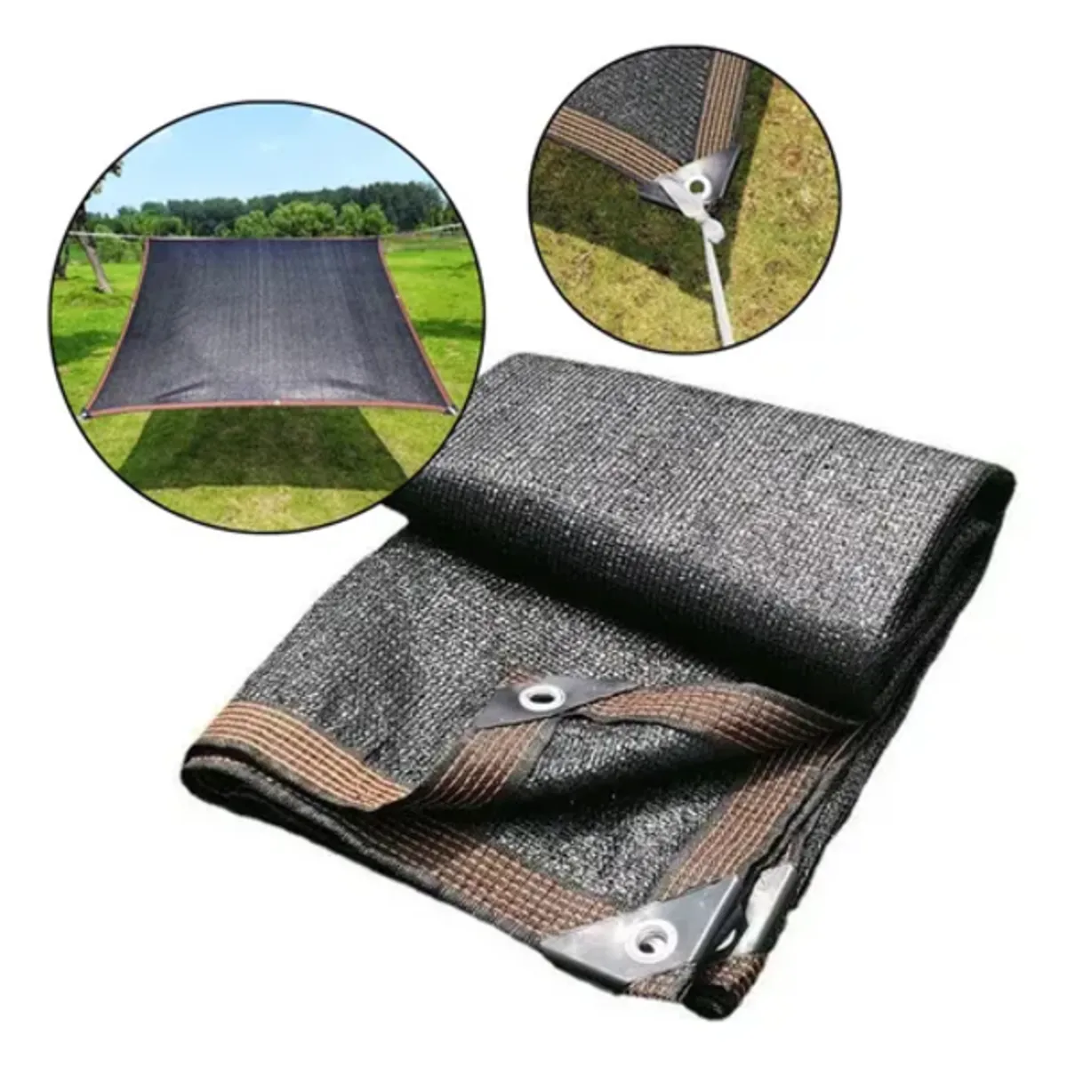 GENERICO - Carpa lona sombra negra 5x3