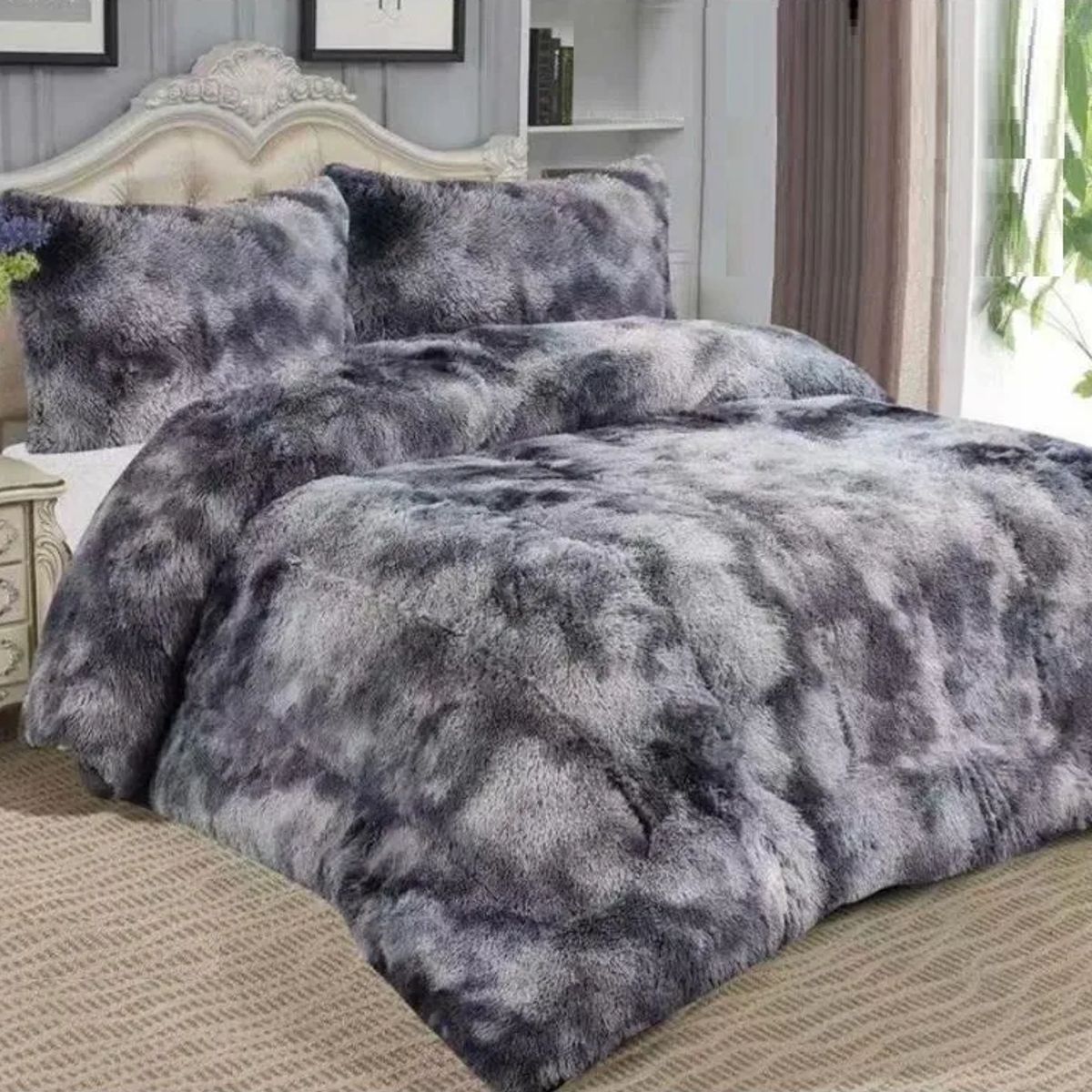 GENERICO - Cobertor Plumón Sherpa Chiporro Peludo 2 Plazas Cb6