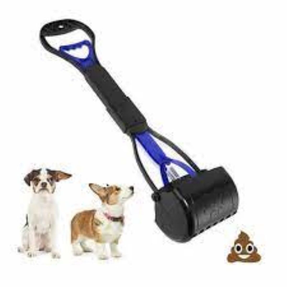 METALFER - Recogedor De Cacas De Perros Plegable AZUL