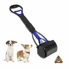 METALFER - Recogedor De Cacas De Perros Plegable AZUL